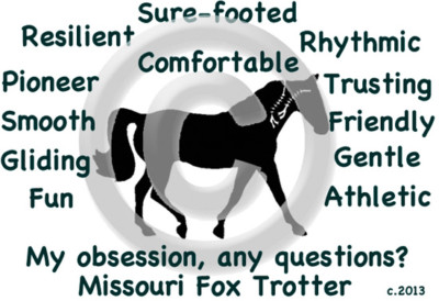 Missouri Fox Trotter Horse Obsession, Any Questions? T-shirt  Choices