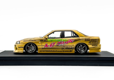 Mortal models 1/64 スカイライン　ER34 D1 ゴールド GB Mortal 1:64 Gold JP D1 Skyline GTR ER34 Sports Model