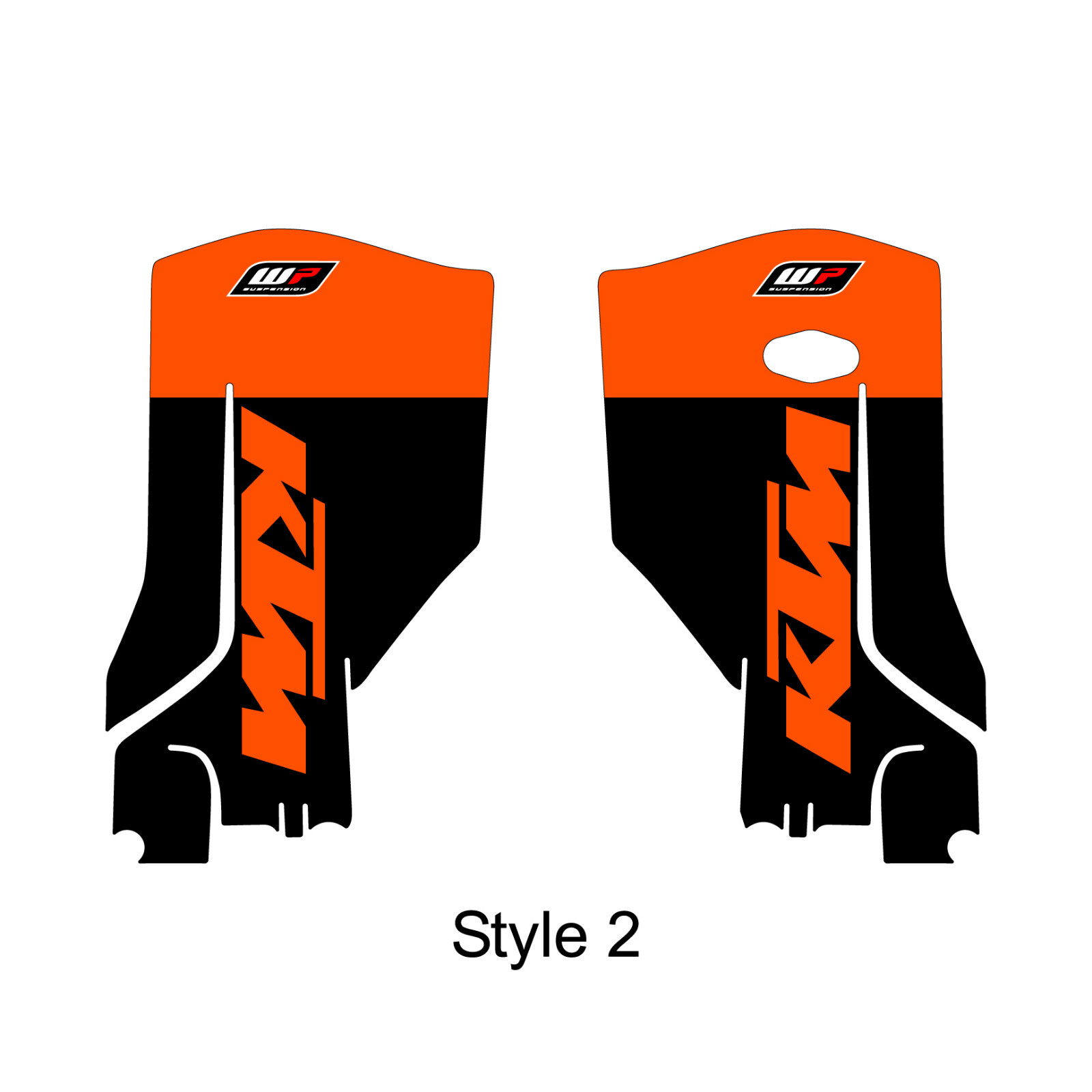 KTM fork guard decals 2023 SX SXF XCF 250450 Style 2 Free shipping eBay