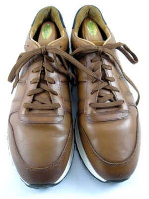 Allen Edmonds ''LAWSON'' Men's Lace Up Leather Sneakers 13 D Chestnut  (567N)