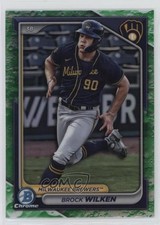 2024 Bowman Draft Chrome Lunar Glow Refractor Brock Wilken #BDC-117 11s8