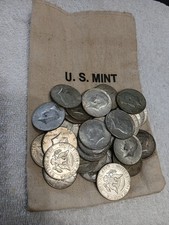 $100 face value 40% Kennedy half dollars 1965-69 200 coins
