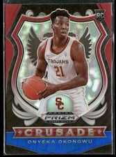 2020 Panini Prizm Draft Picks Collegiate #85 Onyeka Okongwu Red White and Blue
