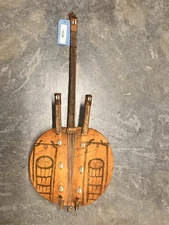 Ngoni Or Kora African harp Strings Guitar Vintage Hide animal Folk