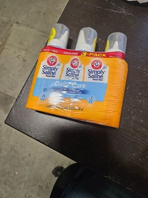 Arm & Hammer Simply Saline Nasal Mist 4.5 Oz Each  LARGE SIZE Exp 12/2027