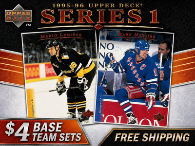 $4 - 1995-96 Upper Deck Hockey Series 1 - Base Team Sets - FREE SHIPPING