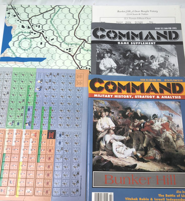 COMMAND MAGAZINE #32- BUNKER HILL -Unpunched W/ Supplements- Jan-Feb 1995