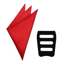 Pocket Squares for Men Solid Color Mens Handkerchiefs with Pocket Square Hold...