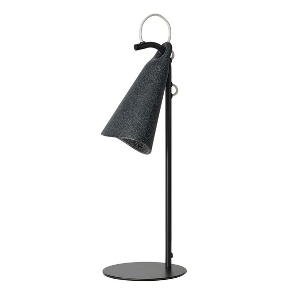 Tischleuchte Metall Schwarz Verstellbar Osram E27 BüRo H:50 Cm Tischlampe Flur-image