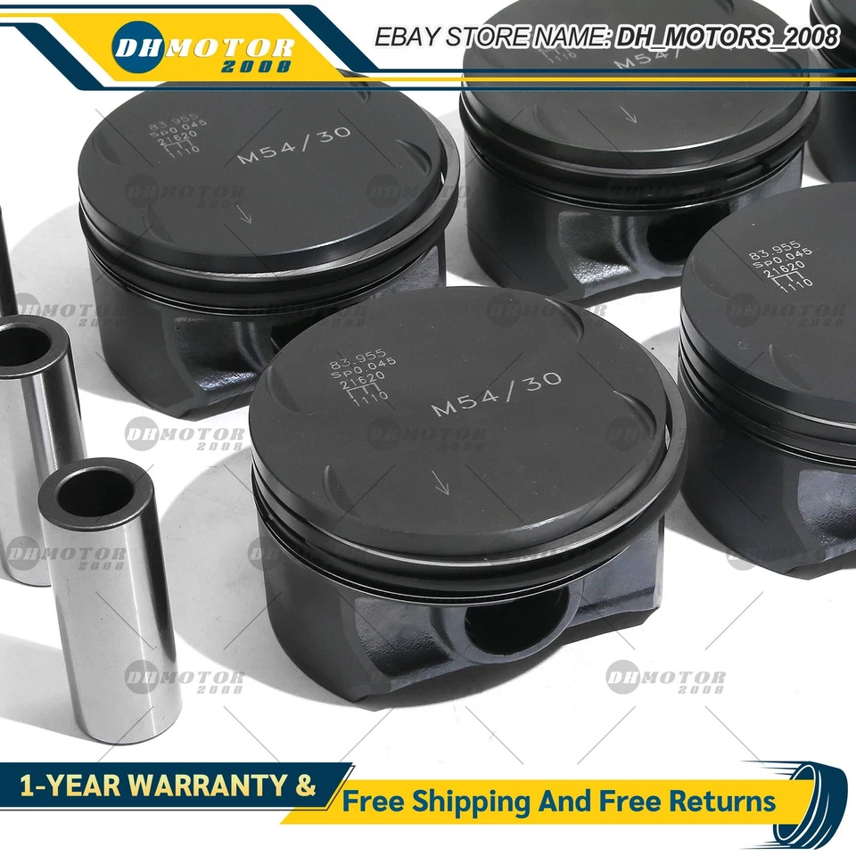 Juego de anillos de pistón OEM STD Φ84 mm para BMW 330Ci Z4 X3 X5 E46 E36 E85 M54B30 3,0 L Foto 4 de 4