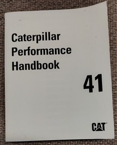 CAT CATERPILLAR PERFORMANCE HANDBOOK, EDITION 41  2011  PB