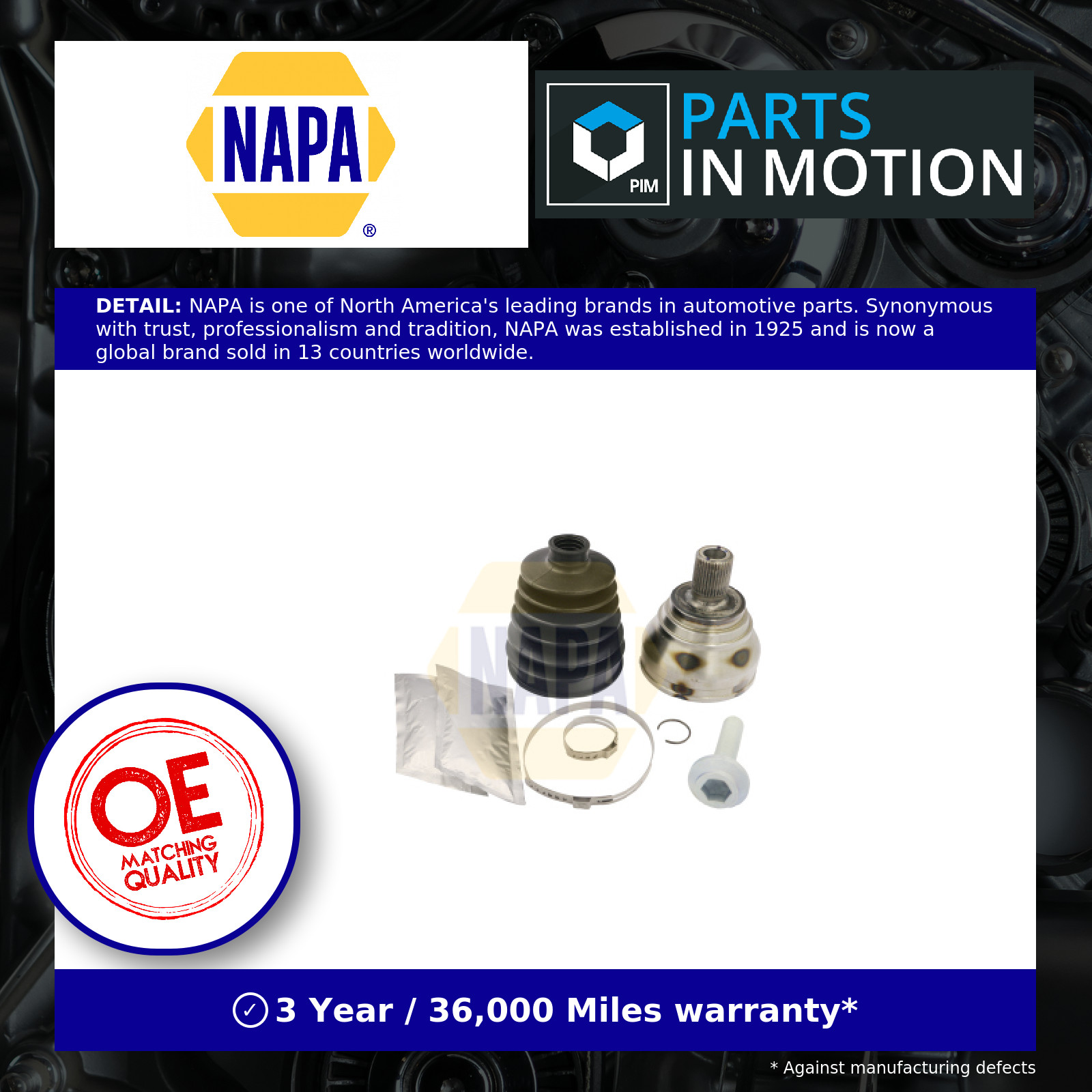 Napa Cv Joint For Seat Leon 2012-2020 1.4 1.8 Ncv1231 - Image 4