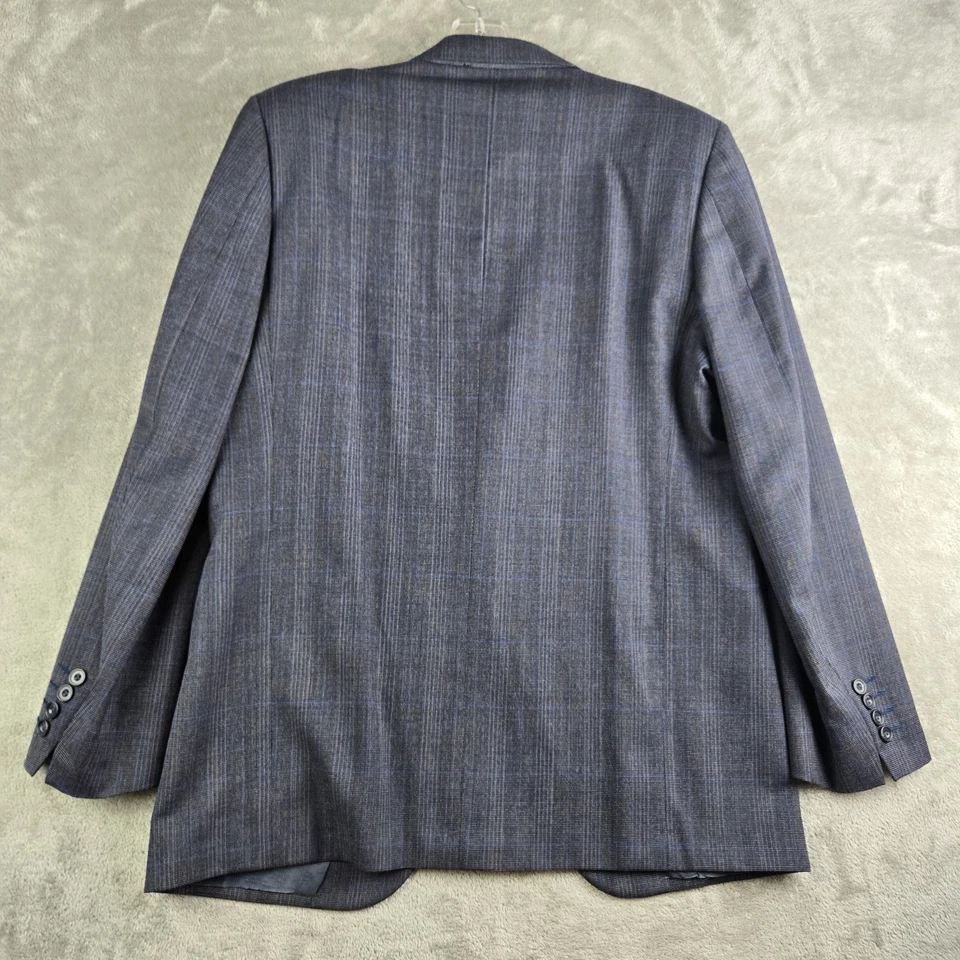 Chaqueta Blazer Louis Roth De Colección Para Hombres 42R Gris EE. UU. A Medida Clásica Negocios Foto 2 de 4
