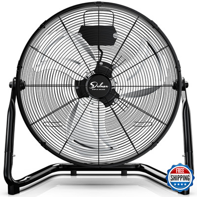 Simple Deluxe 18 Inch 3-Speed High Velocity Heavy Duty Metal Industrial Floor