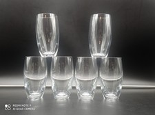 6 Chopes Verres Gobelets en Cristal de BACCARAT modèle Masséna Uni lisse , signé