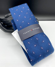 Tommy Hilfiger Men's Silk Blend Tie Blue Paisley NEW MSRP: 69.50