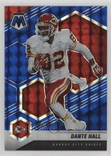 2021 Panini Mosaic Blue Mosaic Prizm 37/99 Dante Hall #2 0u19