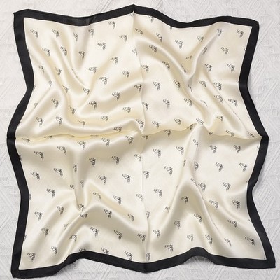 100 % Maulbeerseide 53*53 cm quadratischer Schal Blumen Damen weich leicht Halstuch Schal