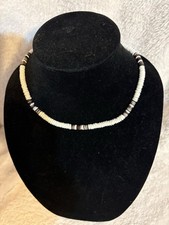 Puka shell necklace Barrel Clasp Vintage, 15 Inch Please Read