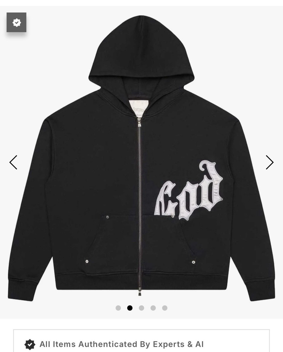 Godspeed OG Logo Hoodie Black/Silver Satin Brand New Size Large | eBay