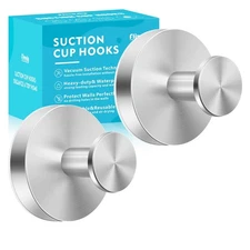 Suction Cup Hooks for Shower Inside wall Bathroom Bedroom kitchen Door Glass