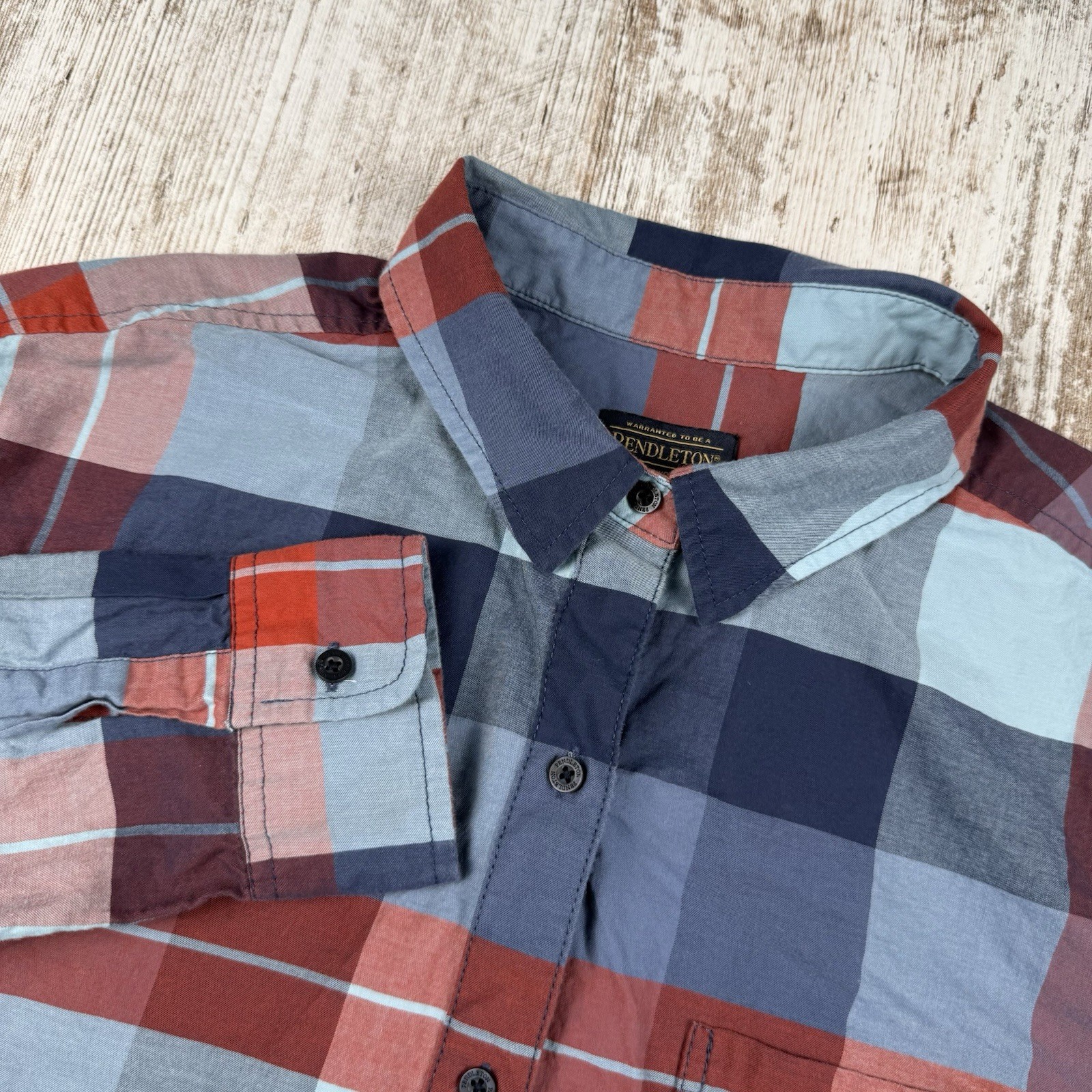 Pendleton Button Up Multicolor Plaid Long Sleeve … - image 1