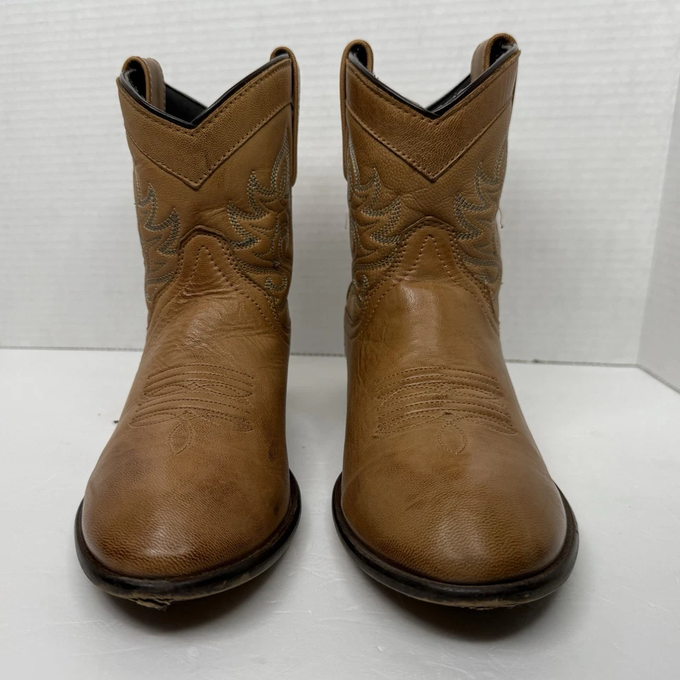 "Botas de Vaquero Cortas Dingo Willie para Mujer 9 M Tostadas Western Punta Redonda Botín Eje de 6""" Foto 4 de 4