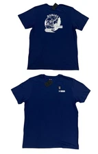 NEW Hurley Supply Company Short Sleeve Graphic T Shirt Tee Navy Blue Mens Sz XL