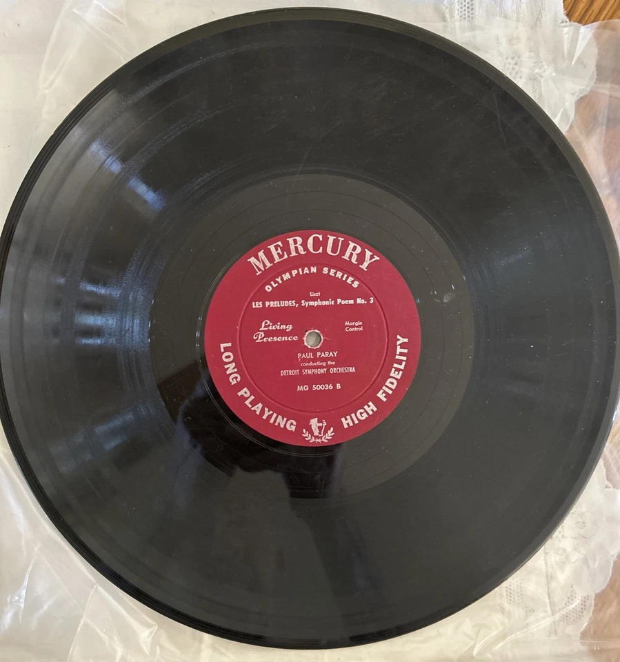 MERCURY OLYMPIAN Schumann SYMPHONY #4 Liszt LES PRELUDES Paray MG-50036 - Image 4 of 4