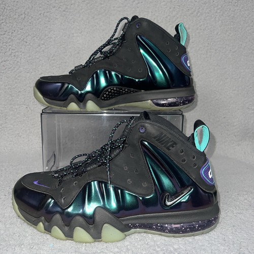 Nike Barkley Posite Max Eggplant Sneakers Men's Sz 9 Chameleon Purple 555097-003