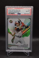 Gunnar Henderson /150 2024 Topps Pristine Green Refractor PSA 8 Orioles