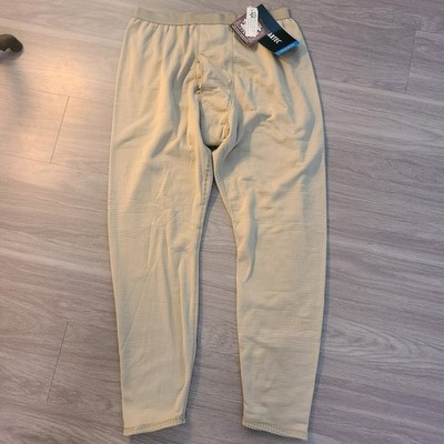 POLARTEC GEN III 3 MID WEIGHT L2 COLD WEATHER SAND TAN PANTS WAFFLE ECWS LARGE 