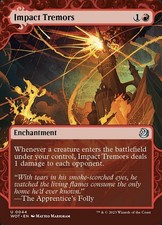 1x Near Mint, English Impact Tremors - Foil - Wilds of Eldraine: Enchanting Tale