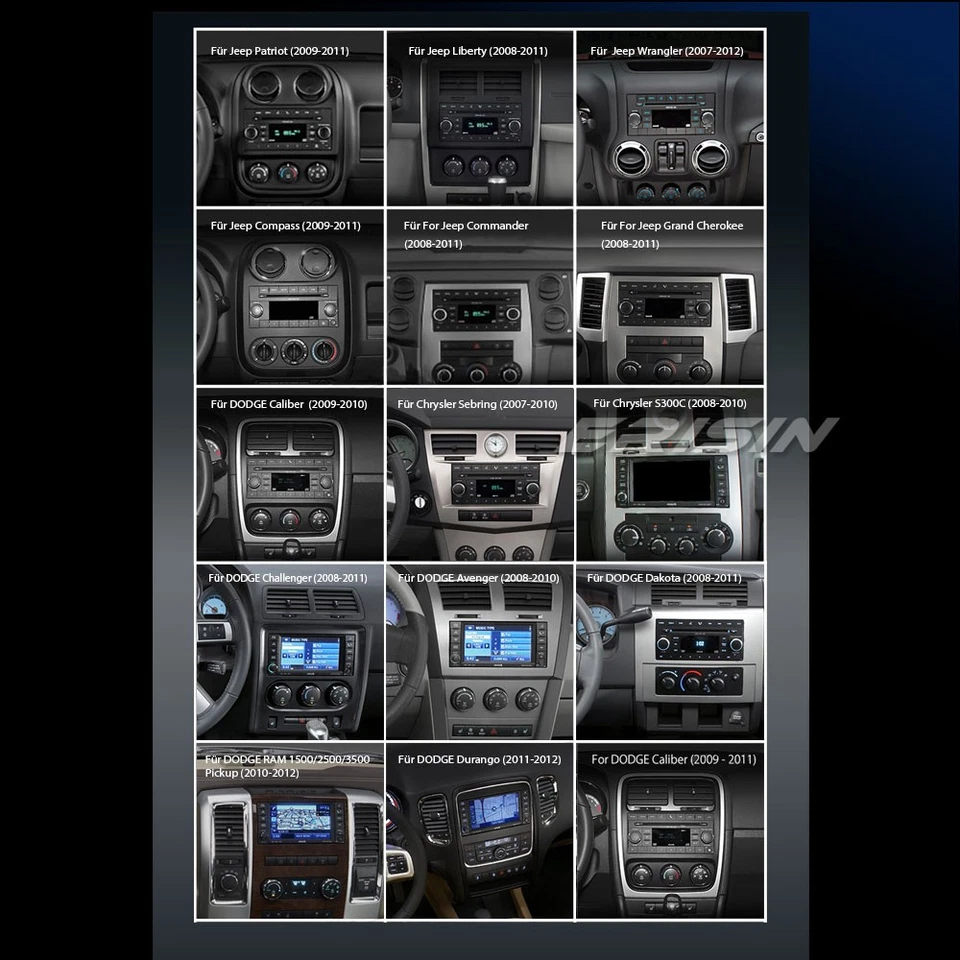 Android 14 DAB+ Autoradio GPS Jeep Wrangler Cherokee Chrysler Aspen Dodge Dakota - Bild 4 von 4
