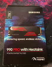 Samsung 990 Pro 1TB SSD with Heatsink - One month old Barely Used **BOXED MINT**