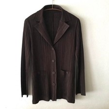  ISSEY MIYAKE ISSEY MIYAKE PLEATS PLEASE Jacket Dark Brown