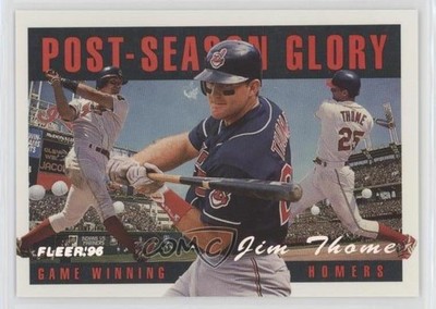1996 Fleer Post-Season Glory Jim Thome #5 HOF 14s2