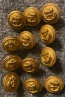 WWII WW2 WEHRMACHT MILITARY GERMAN NAVY KRIEGSMARINE JACKET COAT UNIFORM BUTTONS