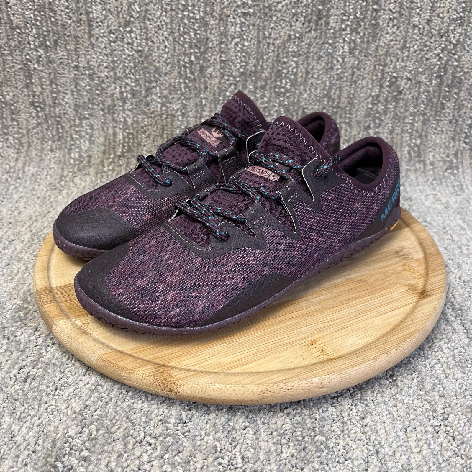Merrell Vapor Glove 5 Shoes Women Size 7.5 Burgundy Barefoot Gorpcore Minimalist