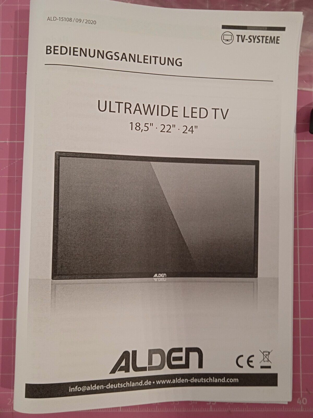Alden LED DVD Combo TV 22 DVBTS2 (Full HD) ALD21516E3.42