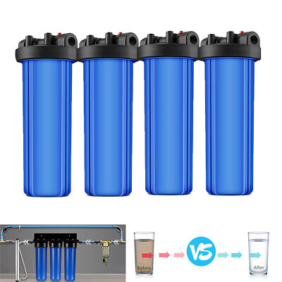 SimPure Big Blue Whole House Water Filter Housing System for 20'' x4.5'' Cartridge