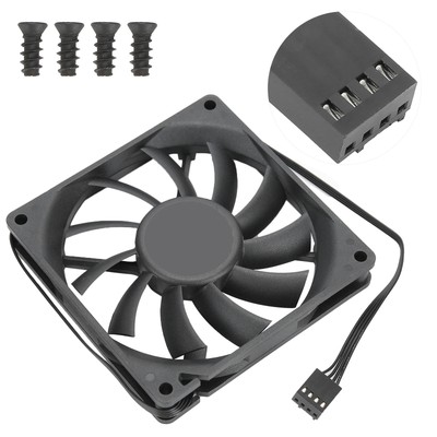 CPU Fan PWM 4Pin Cooling PC Cooler 12V Speed Regulation Ultra Thin D  