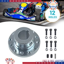 12 Hole Keyed Hub Shaft Axle Adapter Hub w/ 12 threaded holes Includes 6 screws