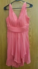 EVER PRETTY WOMEN'S SHORT SLEEVELESS SHORT GOWN, CORAL, 8