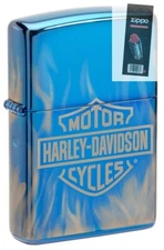 Zippo 49469 Harley Davidson With Harley Wrap Around Lighter + FLINT PACK