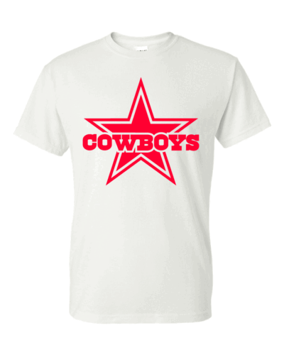Dallas Cowboys Star T-Shirt All Colors + Design Colors Sizes S-5XL & Youth Kids - Picture 15 of 29