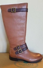 Montana Gavyn Size 7M Tan Leather Riding Boots