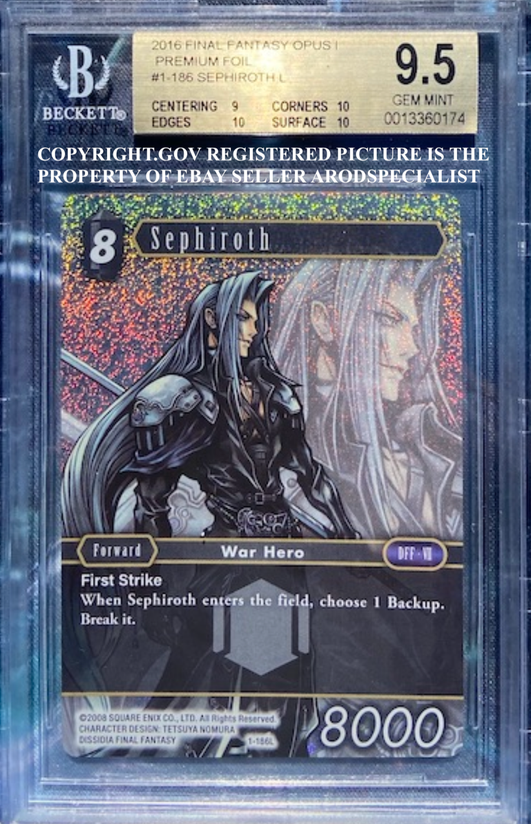 FFTCG セフィロス プレミアムカード 1-186L FFTCG セフィロス プレミアムカード 1-186L 【公式通販】