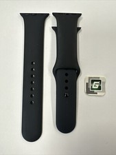 Apple Watch Sport Band 45mm 42/44/49 Genuine OEM Midnight Gray Blue S/M/L Used