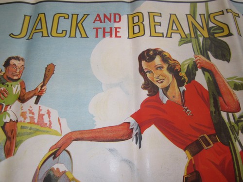 Original Old Vintage 1930's - JACK and the BEANSTALK- THEATRE Show POSTER - Picture 2 of 3